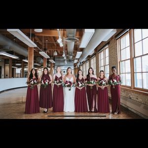 Dowery Pencil Bridesmaid Dress